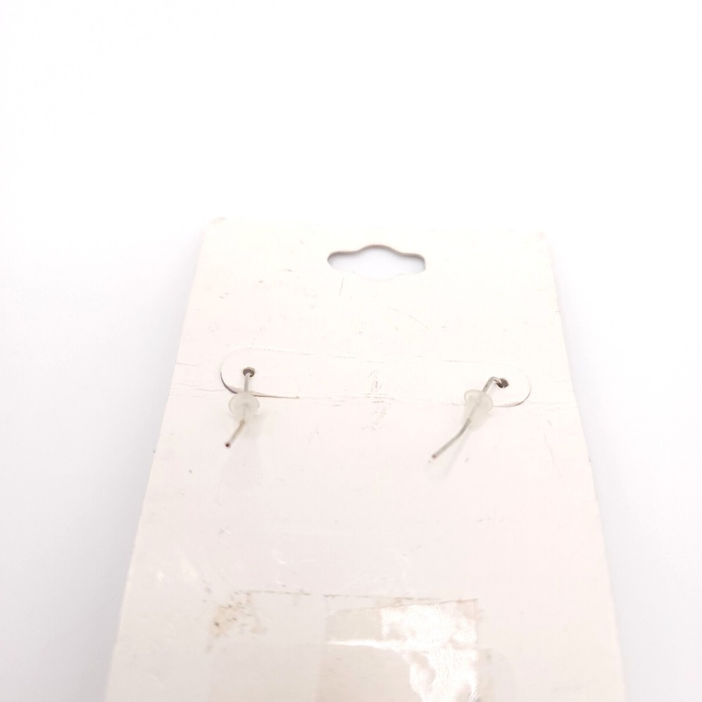 Jessica McClintock Laurel Leaf Earrings Silver Rhinestone Drop - Picture 3 of 6
